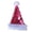 rose red, variant on Pompoms Christmas Santa Hats for Children Adult Family Gathering Large Sequined Santa Hats Festival Props Party Headpiece