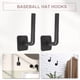thumbnail image 4 of Ganchos para sombreros de béisbol, colgador organizador adhesivo para sombreros, estante para gorras de pared, para vestidor de dormitorio, negro, 2 uds., 4 of 7