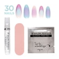 thumbnail image 5 of Salon Perfect Artificial Fake Press On Nails, 473 Modern Nostalgia, Aura French, Medium Almond, File, Glue and Prep Pad Included, 30 Nails, 5 of 7
