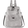 thumbnail image 1 of Mochila para mujer, impermeable, antirrobo, ligera, de piel sintética, moderna, para viajes, multiusos, convertible, bolso de hombro, bolso de mano, mochila, 1 of 4
