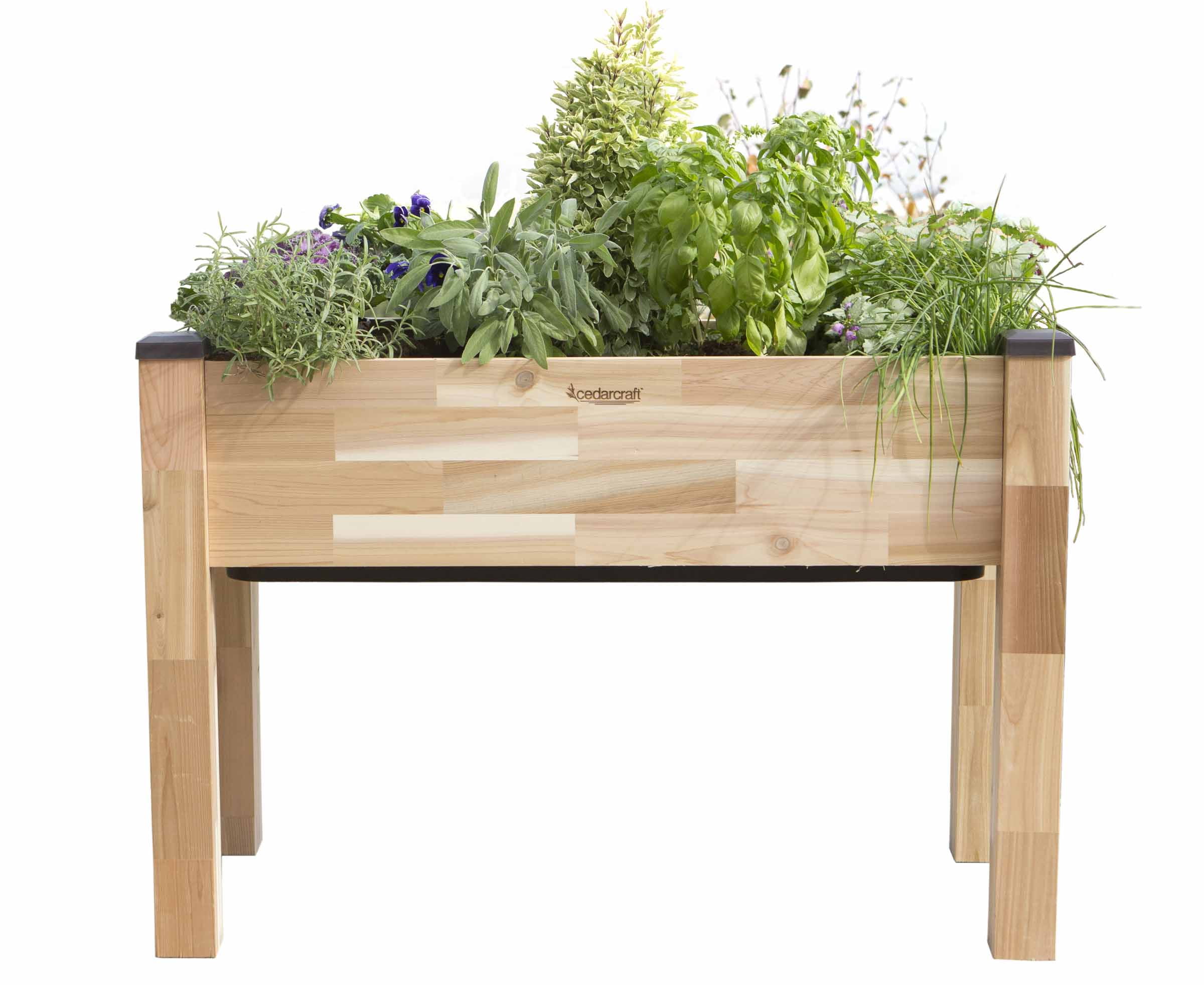 CedarCraft SelfWatering Elevated Raised Outdoor Flower Garden Wooden