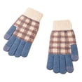 thumbnail image 1 of Guantes mágicos de lana con pantalla táctil para mujer, de invierno, con forro polar de punto cálido para clima frío, 1 of 6