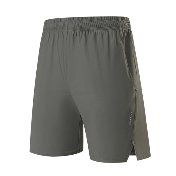 KIHOUT Men's Ice Silk Quick Dry Athletic Shorts - 100% Polyester, Elastic Drawstring Waist, Breathable for Running, Workout & Summer Outdoor
