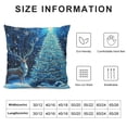 thumbnail image 5 of Patifu Kids Christmas Throw Pillow Covers Soft Christmas Tree Pillow Cases Cushion Covers for Boys Girls Cute Deer Xmas Theme Snowflake Throw Pillowcases Blue Glitter Cushion Cases 18x18in, 5 of 5