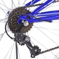 thumbnail image 2 of Uenjoy 26" Mountain Bike Folding Bicycle 7 Speed Shimano Hybrid Suspension School Sport,Blue, 2 of 6