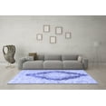 thumbnail image 3 of Ahgly Company Indoor Square Persian Blue Traditional Area Rugs, 3' Square, 3 of 4