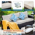 thumbnail image 6 of MF Studio 7-Seat Outdoor Patio Furniture Set with Fire Pit Table Wicker Patio Conversation Set Beige, 6 of 13