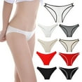 thumbnail image 5 of Cotton Underwear for Women Low Waisted Comfortable Breathable Bikini Low Rise String Soft No Show Panties, 5 of 7