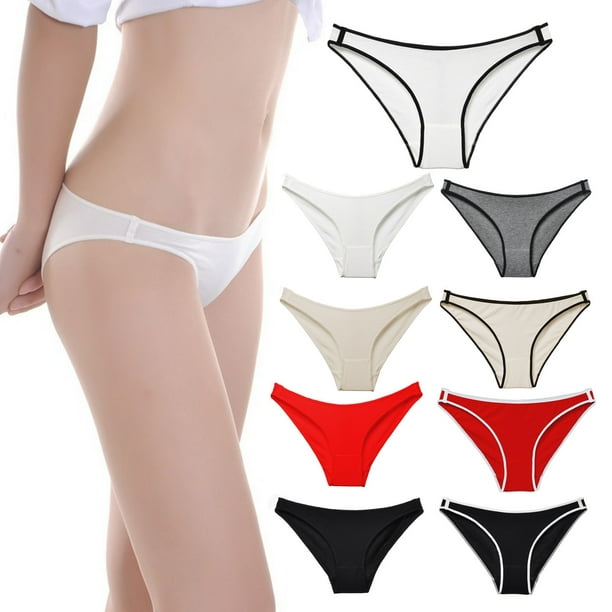 Aayomet Women's Bikini Underwears Low Rise String Soft Breathable Underwear  No Show (H, M) 