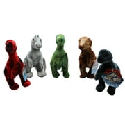 Jurassic World Assorted Colors Dinosaur Stuffed Plush Toys (5 pc)