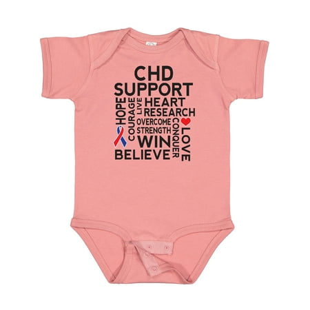 

Inktastic CHD Awareness Heart Defect Gift Baby Boy or Baby Girl Bodysuit