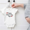 thumbnail image 5 of Happy Fathers Day Papa Grandfather Pop Bodysuit Jumper Girls Infant Baby Brisco Brands NB, 5 of 6