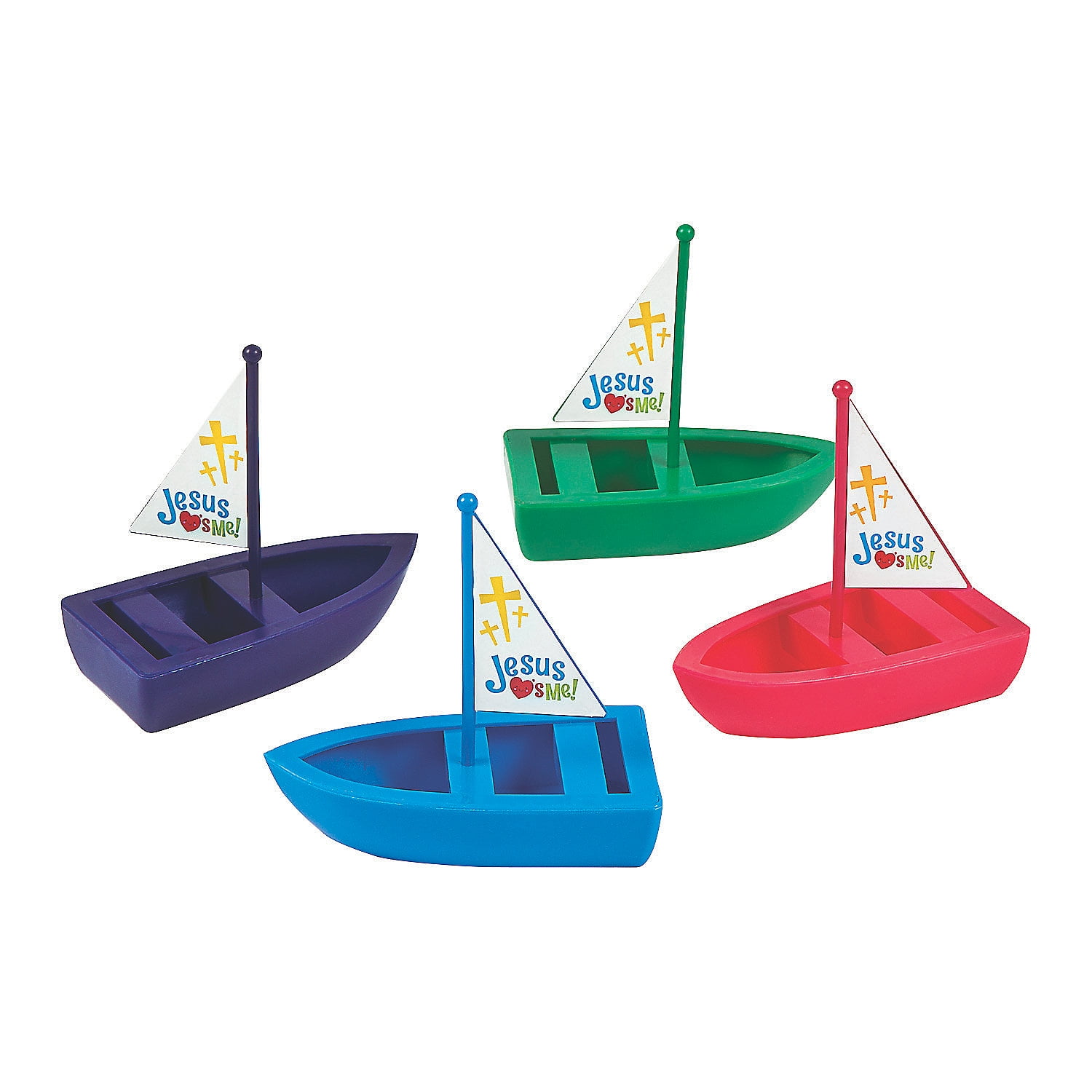 Jesus Loves Me Toy Boats Party Favors 12 Pieces