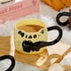 thumbnail image 4 of Taza de cerámica Tazas Tazas apilables con forma de gato Taza con relieve Taza de café con letras en inglés Taza de cerámica Tazas de café Tazas de café Tazas de café, 4 of 8