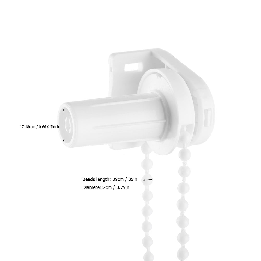OTVIAP Roller Blind Bracket, Roller Blind Fitting, 17mm Roller Blind Shade Bracket Side Pulley Chain Repair Fitting Kit Window Treatments