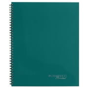 Angle View: Cambridge Side Bound Guided Business Notebook, 9 1/2 x 7 1/4, Teal, 80 Sheets -MEA45006