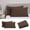 Coffee 2pc, variant on InsCrazy Pillow Cover, King Size, Pillow Cases - 2 Pack - Envelope Closure - Soft Brushed Microfiber Fabric - Shrinkage and Fade Resistants Pillow Covers 20 X 30 Inches