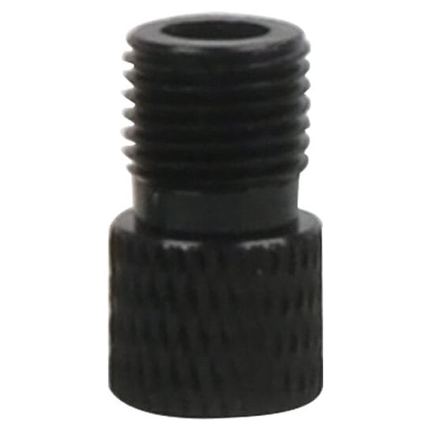 Adaptador de aleación de aluminio de estilo francés a estilo estadounidense para bicicleta MTB BMX CNC, convertidor de aire para neumáticos (negro)