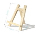 thumbnail image 3 of FUEENIRVA Small Artist Easel Painting Easel Stand Wood Beige 1Pcs for Art Exhibition, 3 of 6
