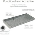 thumbnail image 2 of Good Directions Classic Boot Tray for Boots, Shoes, Plants, Pet Bowls, and More, Galvanized Gray Steel, 2 of 7