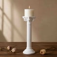 thumbnail image 7 of Set of 3 Resin Roman Column Candle Holders, Classic Corinthian Style Pillars Candlesticks for Home Decor, Wedding and Photography Props for Layered Displays or Individual Use, 7 of 7