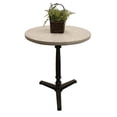 thumbnail image 5 of Sheridan Lynn 24" Round Bistro Table with Stone Top on Cast Iron Base in Gray, 5 of 5