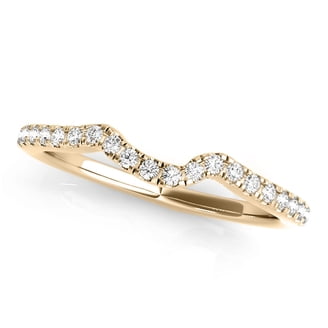 Keepsake Diamond-Accent Twist 10kt Yellow Gold Wedding Band  display picture 2
