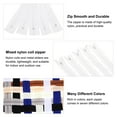 thumbnail image 3 of 20Pcs 20 Inch #3 Nylon Coil Zippers for Sewing, Supplies Zippers Bulk for Tailor Sewing Crafts, White, 3 of 5
