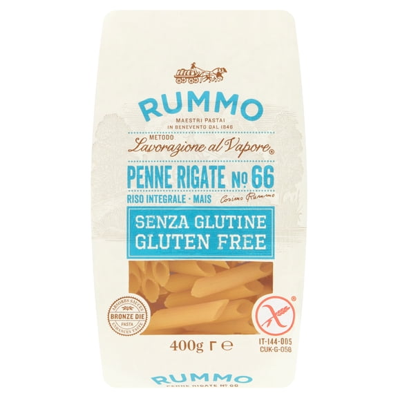 Rummo Gluten Free Penne Rigate No. 66 400g, Imported from Britain