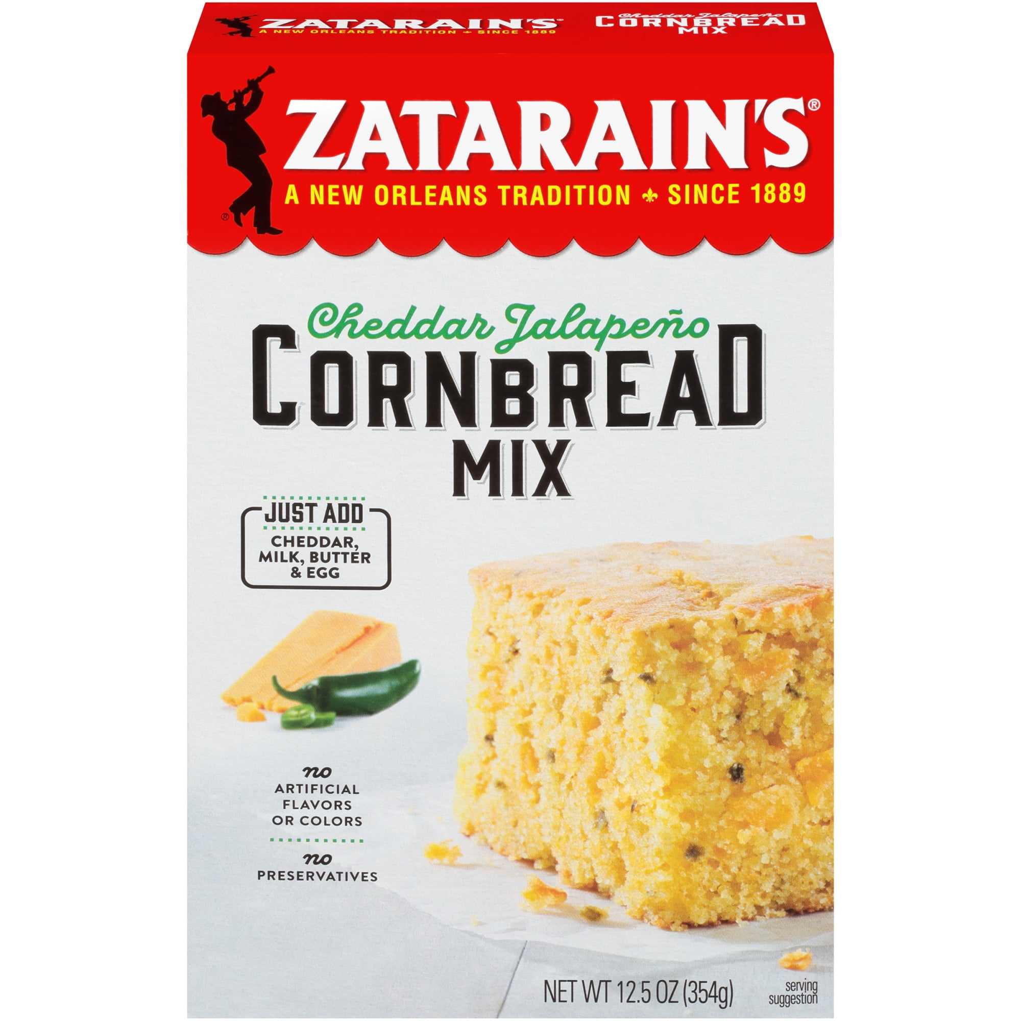 Image result for zatarain's cheddar jalapeno cornbread mix"
