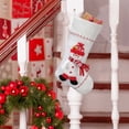 thumbnail image 1 of Calcetines Decorativos Navideños con Diseño de Muñeco de Nieve para Ancianos, Calcetines Blancos para Regalo, Decoración Colgante para Chimenea Del Hogar., 1 of 6