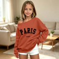 thumbnail image 4 of Tiijoy Girls Off-Shoulder Sweatshirt Fall Casual Cozy Loose Pullover for Kids, Green, Sizes 3-14, 4 of 4