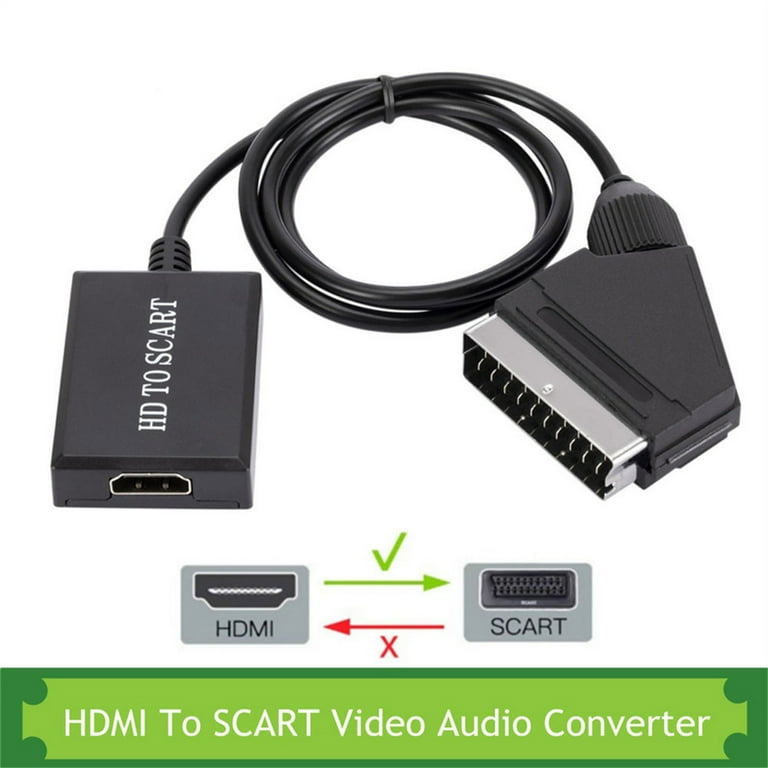 Convertitore HDMI To SCART 1080P - Adattatore Per TV Vecchie Da Sky HD, PC, Blu-Ray - Foto 8