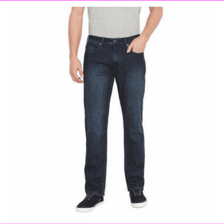 Denim Pocket Designs - Buffalo David Bitton Men's Classic 5 Pocket Design Stretch Straight Fit Jean
