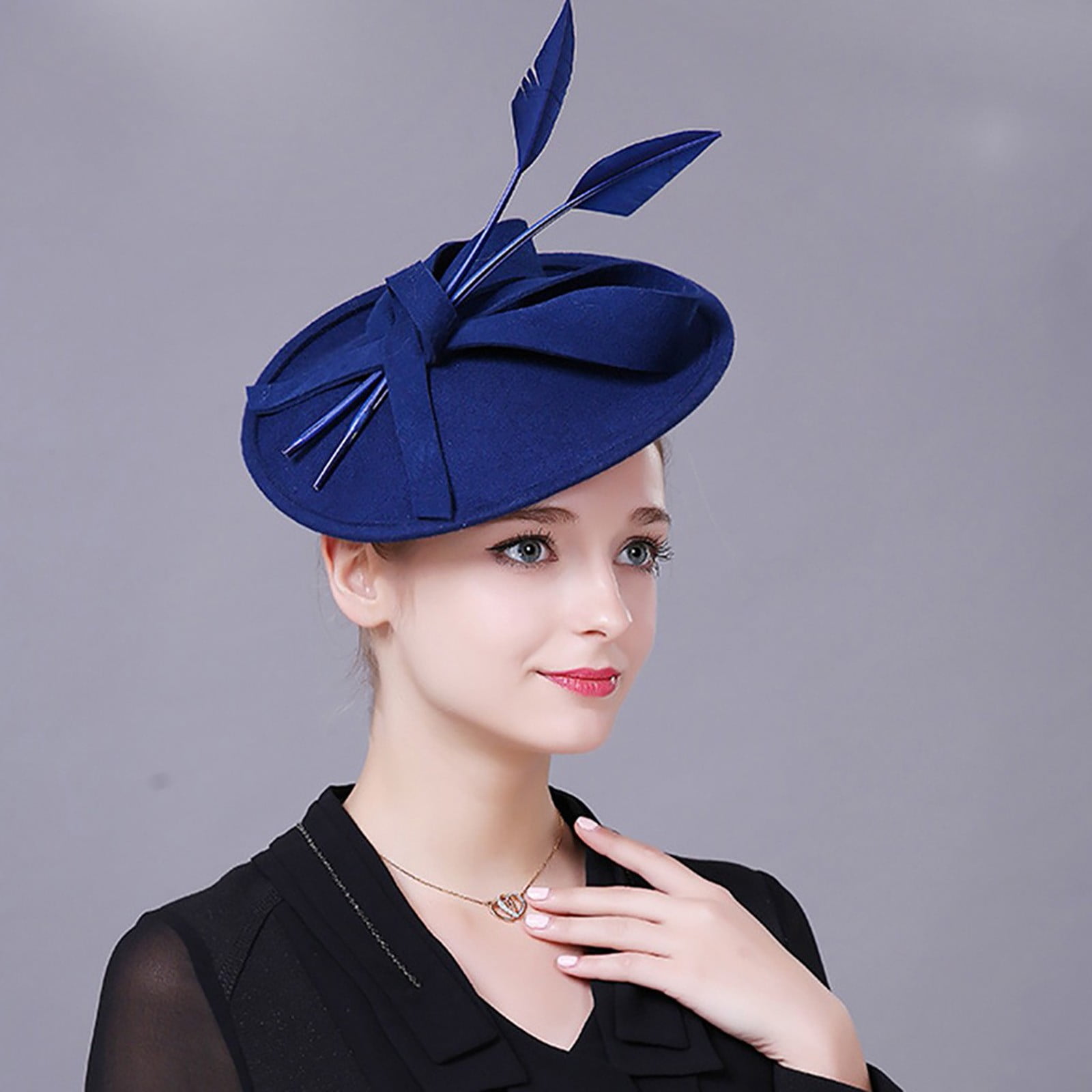 KSCYKKKD Hats for Women Female Fascinator Solid Elegant Reduced Price ...