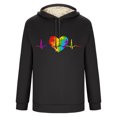 thumbnail image 4 of Sudadera con capucha para hombre, informal, de moda, con estampado de San Valentín, de manga larga, con bolsillo, de poliéster, 4 of 4