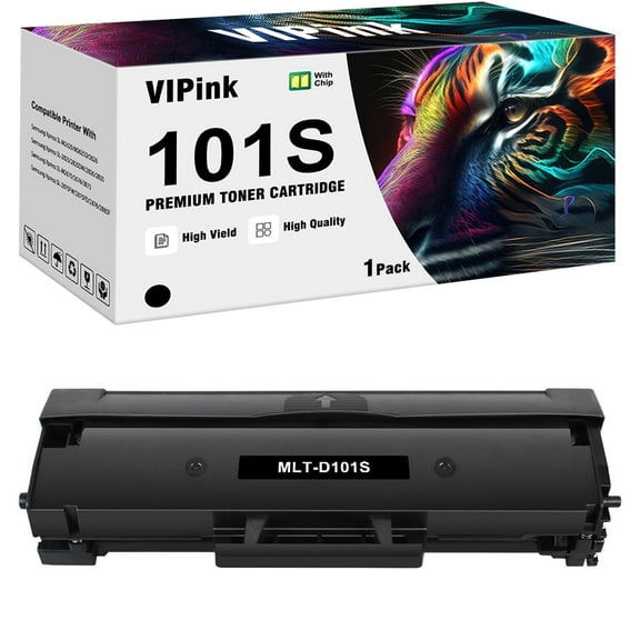 Compatible Toner Cartridge Replacement for Samsung MLT-D101S 101S MLTD101S to use with ML-2166W ML-2160 ML-2165 SCX-3405W ML-2165W SCX-3405FW SCX-3400 SCX-3401FH SF-760P Printer 1 Black