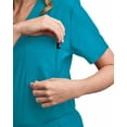 thumbnail image 4 of Green Town Scrubs for Women - Tuck-In V-Neck Scrub Top, Stretch Fabric, Lightweight, Easy Care, 4 of 7