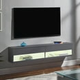 thumbnail image 5 of ACME Ximena Floating TV Stand in LED and Gunmetal Finish, 5 of 6