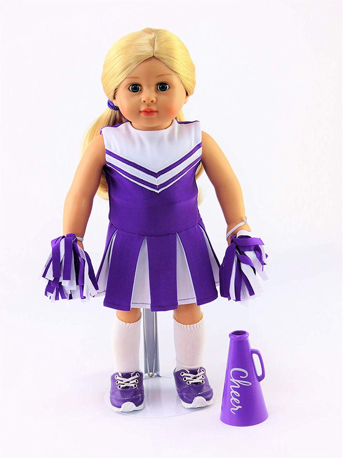 american girl cheerleader outfit purple