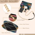 thumbnail image 3 of FORMRS Women Crossbody Purse with Chain Strap Vegan Leather Shoulder Handbag, Colorful Waves Pattern, 3 of 7