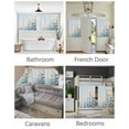 thumbnail image 3 of Spring Flowers Short Blackout Curtains 24 Inch Long Pastoral Blue Sky Oil Painting Rod Pocket Kitchen Curtains, 2 Panels Thermal Insulated Room Darkening Drapes for Bedroom, 42"W x 24"L, 3 of 5