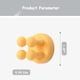 thumbnail image 5 of 4Pcs Wall Mounted Silicone Toothbrush Holder Waterproof Self Adhesive Single Toothbrush Hook Razor Holder for Shower Multi Function Hook Be Used for Bathroom Kitchen Living Room Office (Mixed), 5 of 5