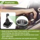 thumbnail image 3 of Pomo de cambio manual de 5 velocidades Unique Bargains con cubierta para VW Golf 5 MK5 GTI GTD R32 2004-2009, palanca de cambios de plástico y cuero sintético, negro y blanco, 3 of 6