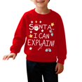 thumbnail image 3 of YunPes Kids Boys Girls Christmas Santa Sweatshirts Fleece Hoodies Funny Reindeer Graphic Long Sleeve Xmas Sweatshirt, 3 of 6
