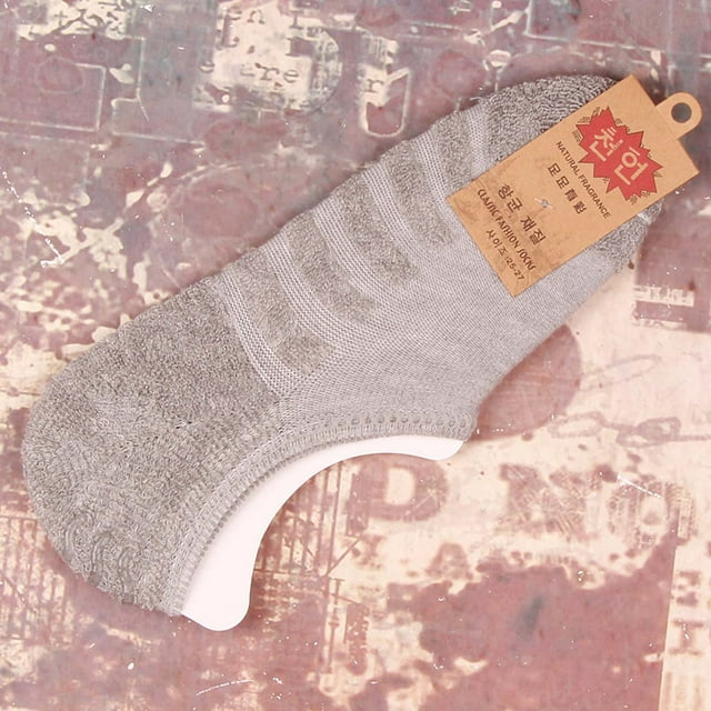 Chaussettes Grises pour Adolescent Adulte Été Ultra Fines Respirantes Tendance Rétro