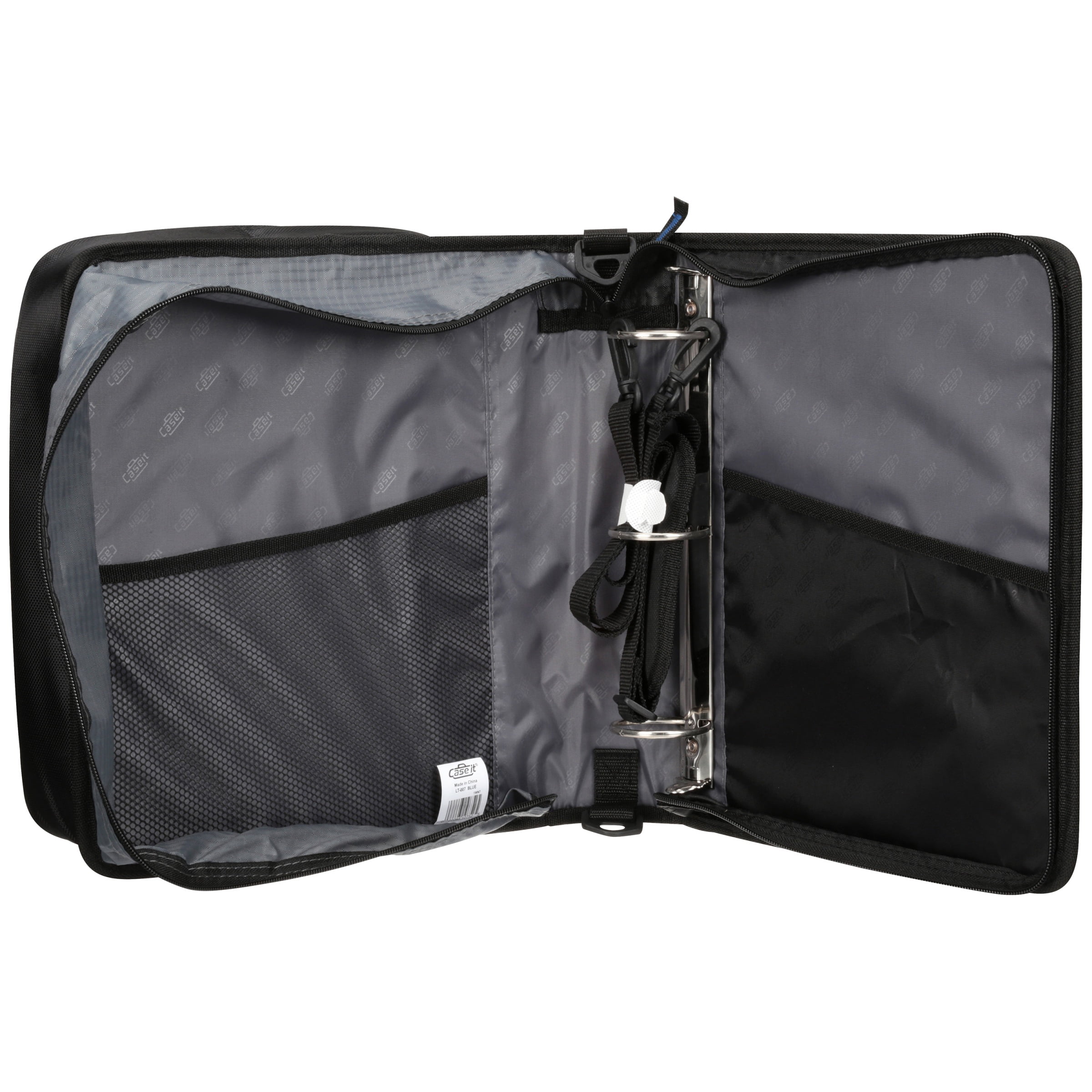 LT-007-BLK for sale online Holds 13 Inch Laptop Case-it Universal 2-Inch 3-Ring Zipper Binder Black 