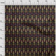 thumbnail image 2 of oneOone Silk Tabby Fabric Leaves & Floral Block Decor Fabric Printed BTY 42 Inch Wide, 2 of 4