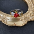 thumbnail image 4 of Sonducket Anillo de rosa 3D para mujer, diamantes de imitación de flores, joyería sencilla de colores, promesa de estilo europeo, compromiso de boda, Ropa, zapatos y accesorios Miscelánea siete Sonducket AP006877-02, 4 of 6