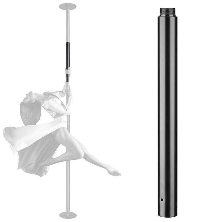 Yescom 500 mm Chrome Dancing Pole Extension for 45 mm Professional Pole  Fitness Spinning Pole Accessories, Black 